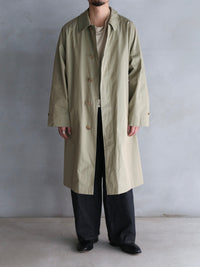 blurhms 26SS Cotton Gabardine Balmacaan Coat