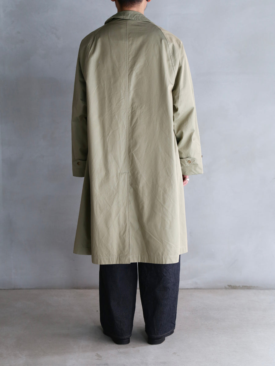 blurhms 26SS Cotton Gabardine Balmacaan Coat