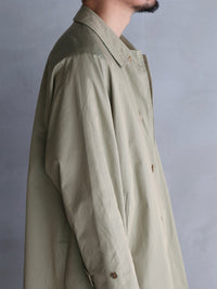 blurhms 26SS Cotton Gabardine Balmacaan Coat