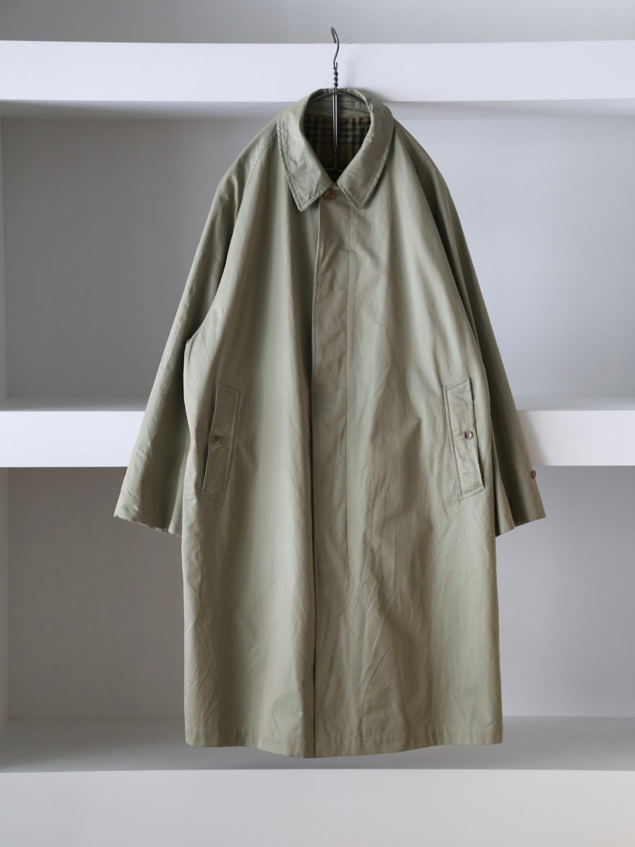 blurhms 26SS Cotton Gabardine Balmacaan Coat
