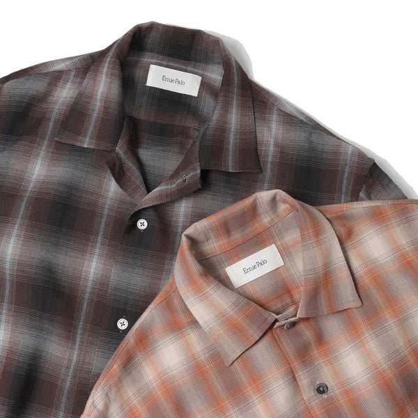 Ernie Palo 25SS Rayon Check Shirt