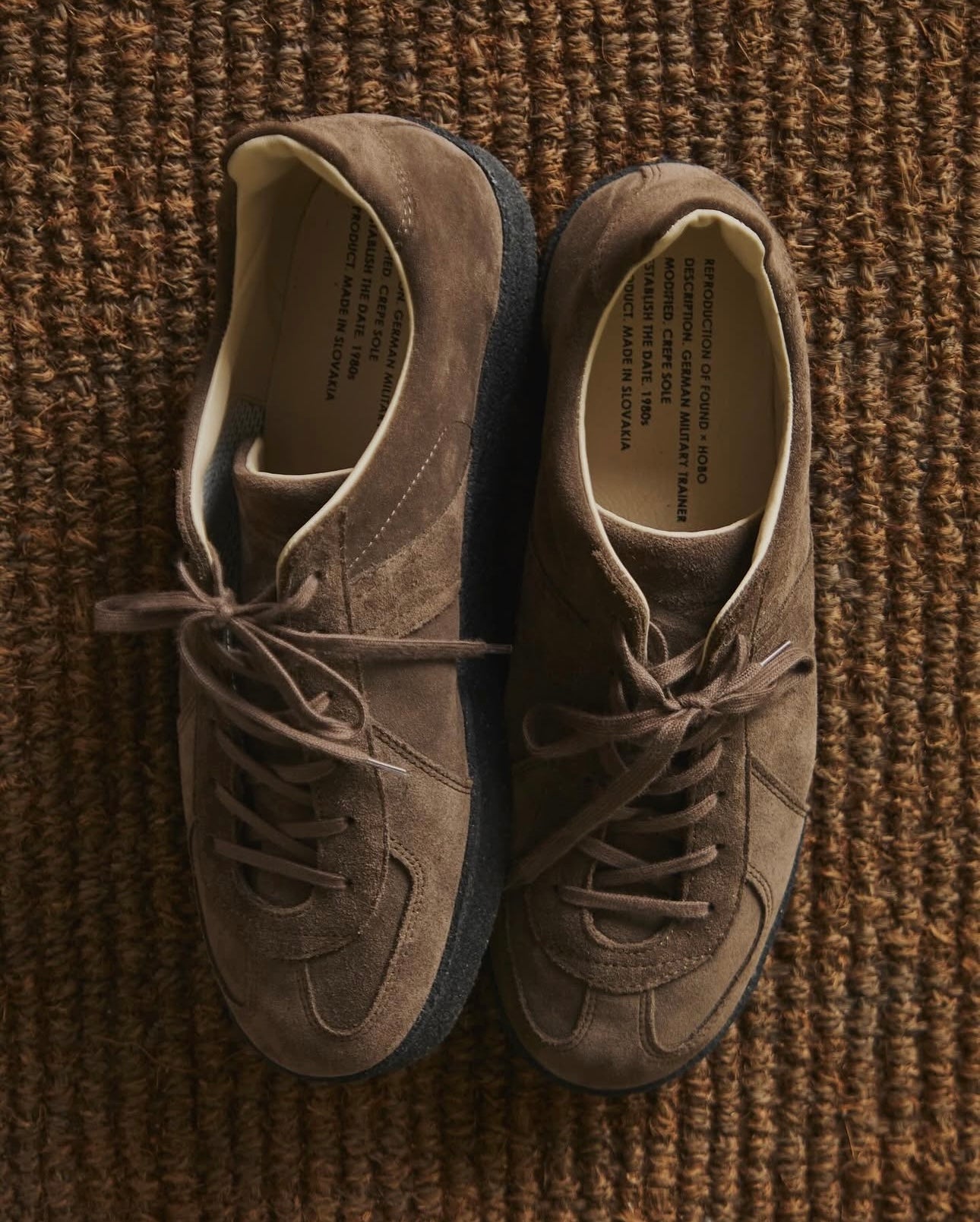 ROF x hobo / GERMAN TRAINER COW SUEDE by REPRODUCTION OF FOUND