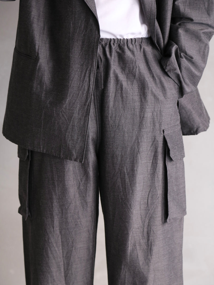 blurhms 26SS Silk-Wo-Co Side Seamless 6P Pants