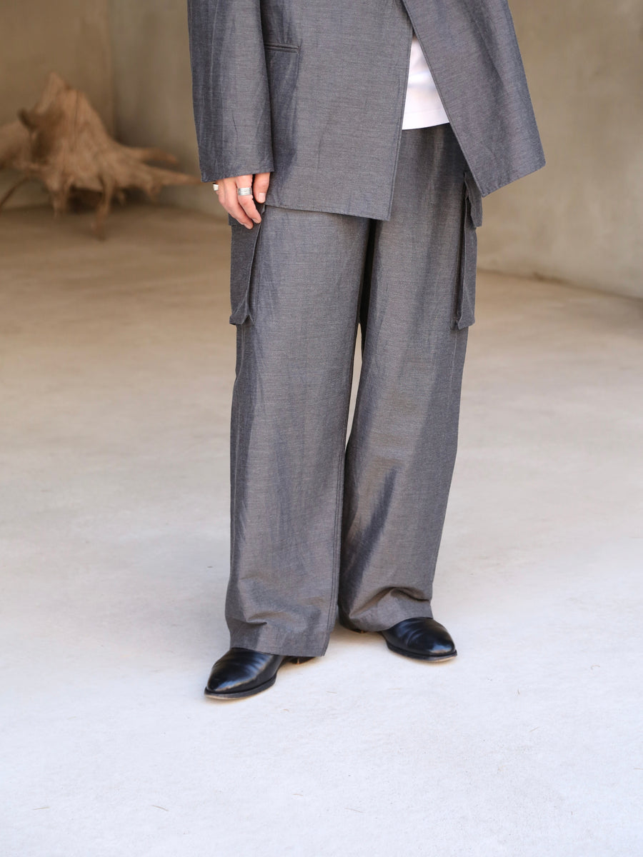 blurhms 26SS Silk-Wo-Co Side Seamless 6P Pants