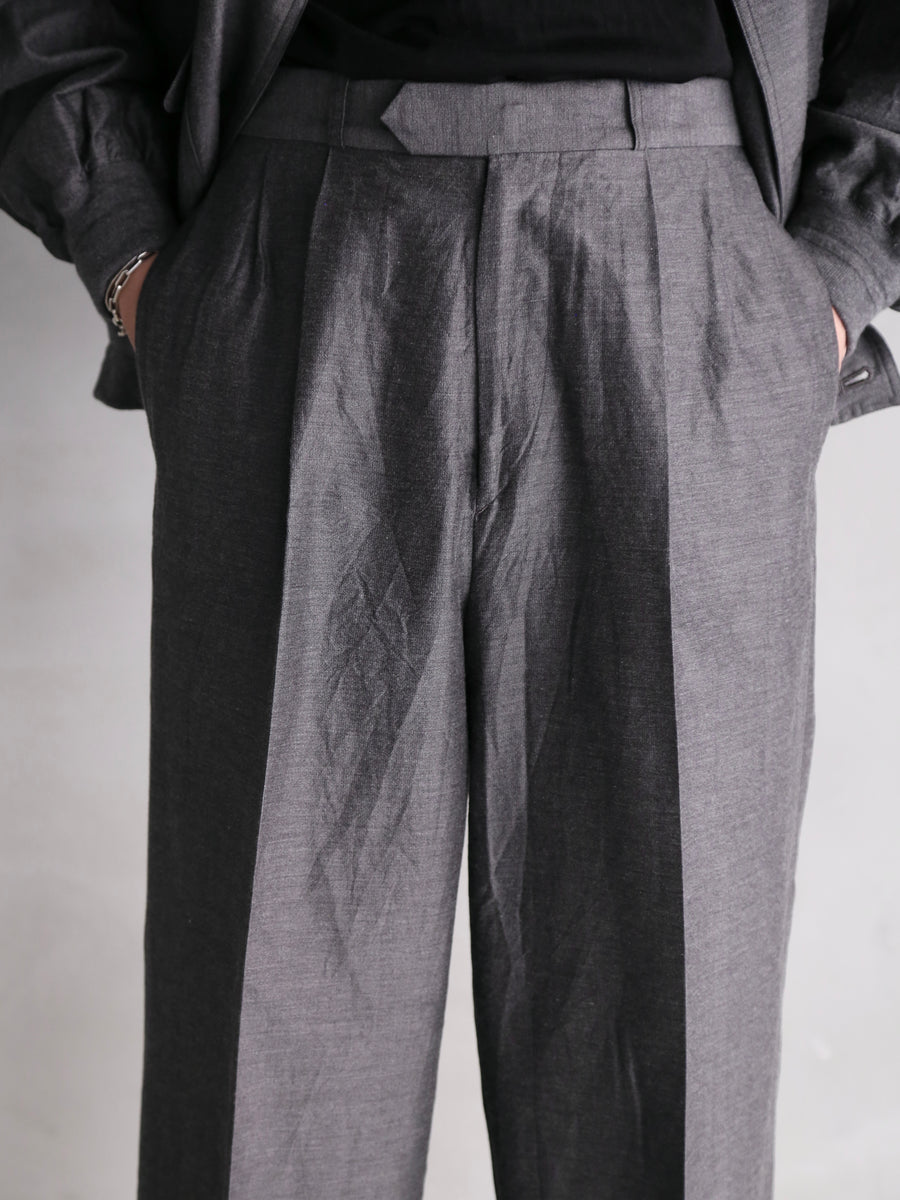blurhms 26SS Silk-Wo-Co Two-tuck Slacks