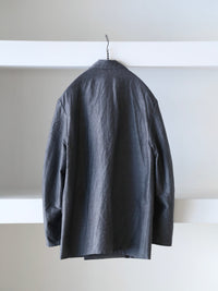 blurhms 26SS Silk-Wo-Co Peaked Lapel Cardigan Jacket