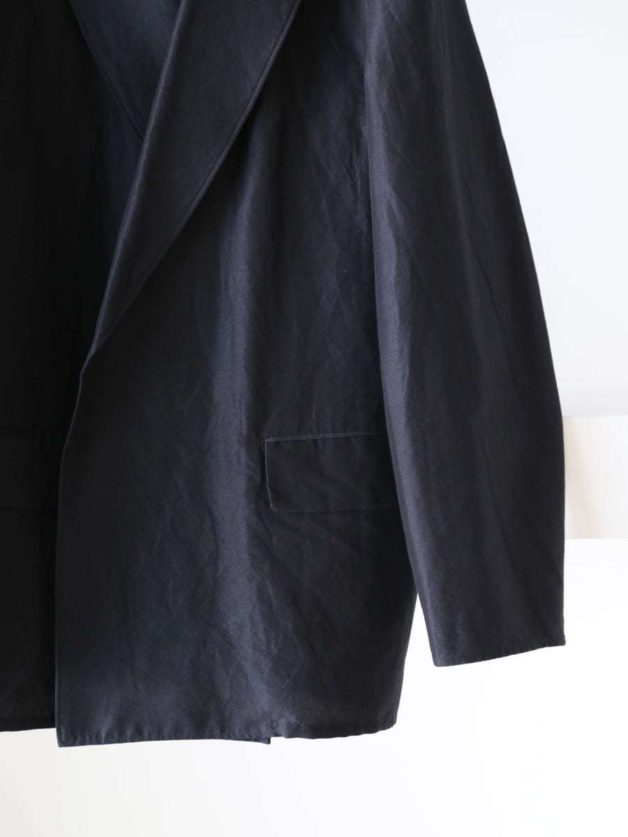 blurhms 26SS Silk-Wo-Co Peaked Lapel Cardigan Jacket