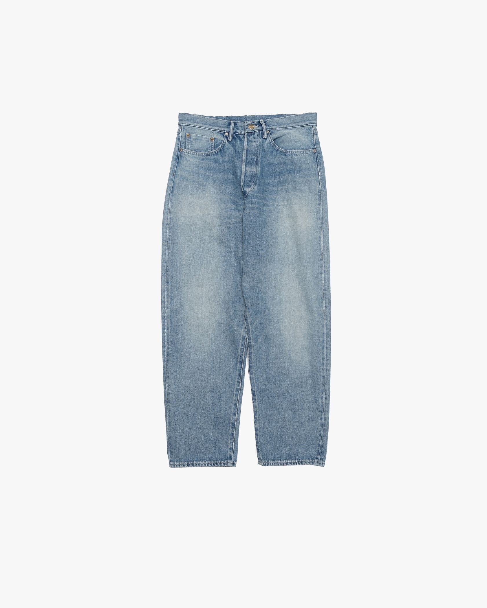 Graphpaper / Selvage Denim Five Pocket Tapered Pants -LIGHT FADE-