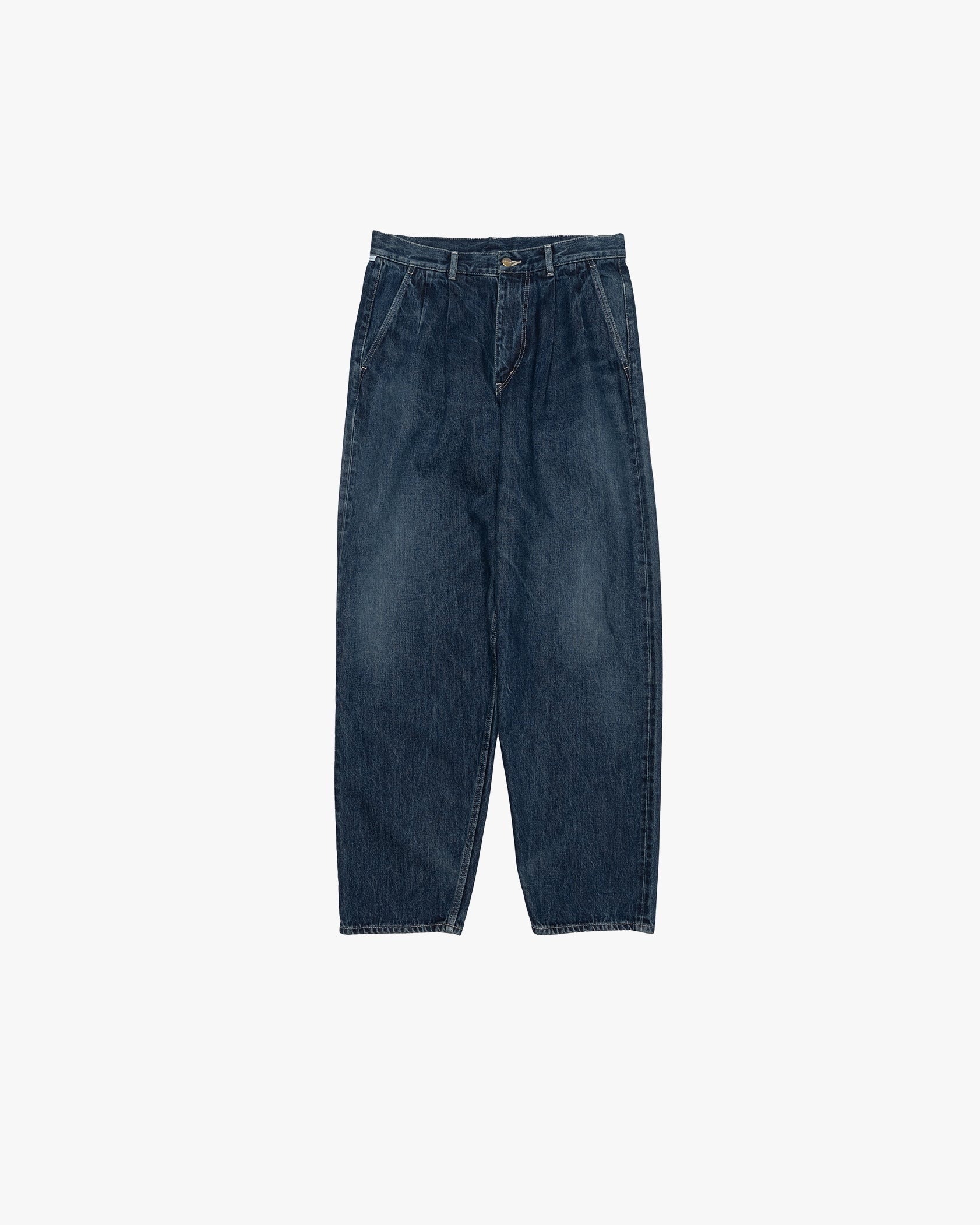 Graphpaper / Selvage Denim Two Tuck Tapered Pants -DARK FADE-