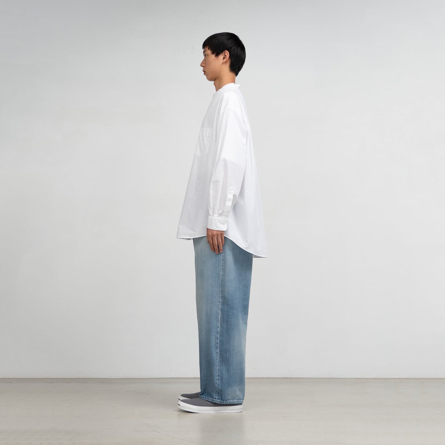 Graphpaper / Selvage Denim Two Tuck Tapered Pants -LIGHT FADE-