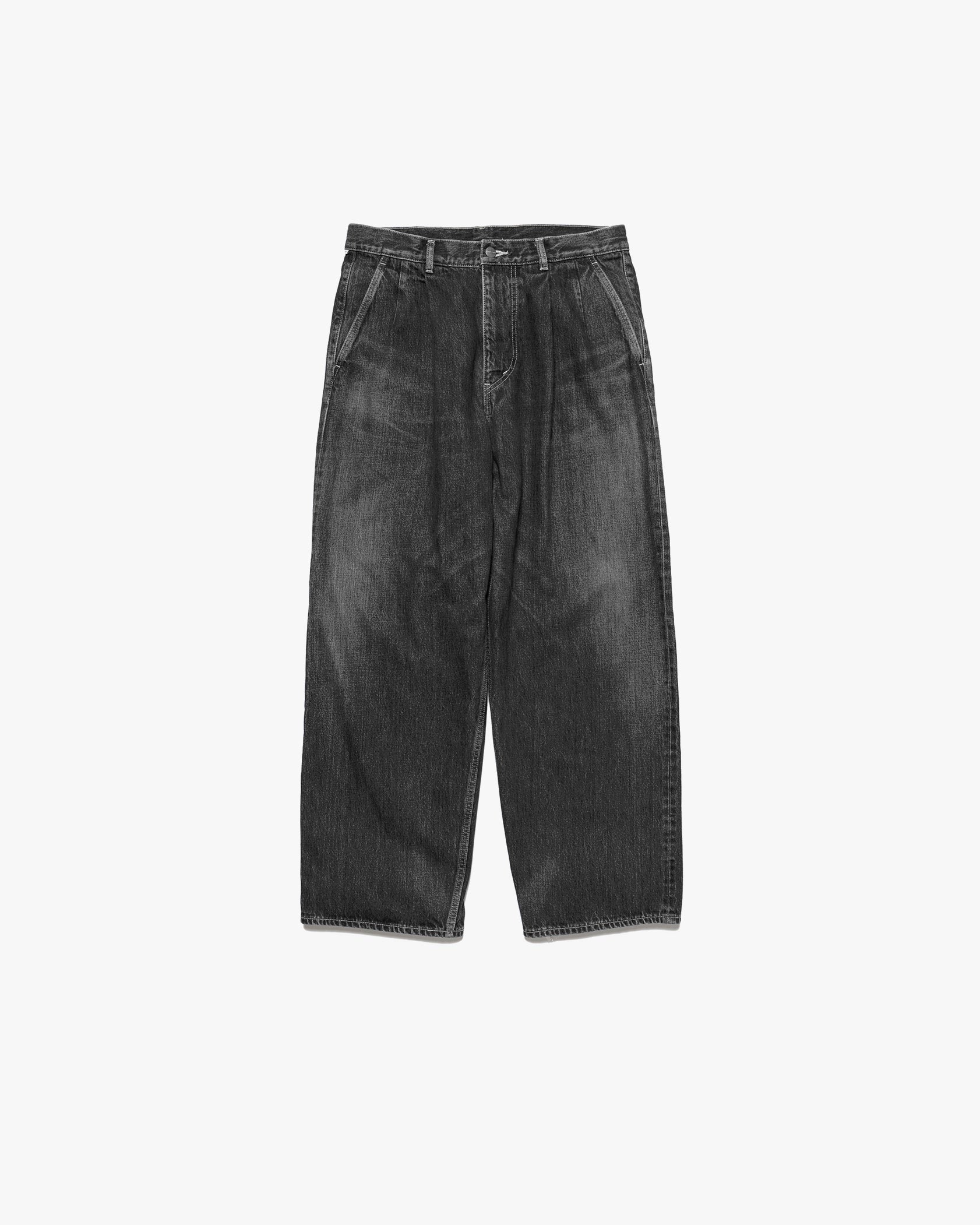 Graphpaper / Selvage Denim Two Tuck Pants -DARK FADE-