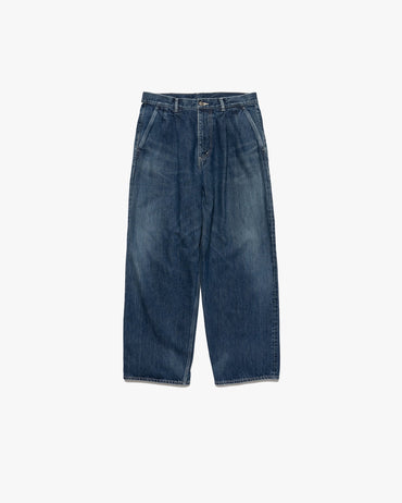 Graphpaper / Selvage Denim Two Tuck Pants -DARK FADE-