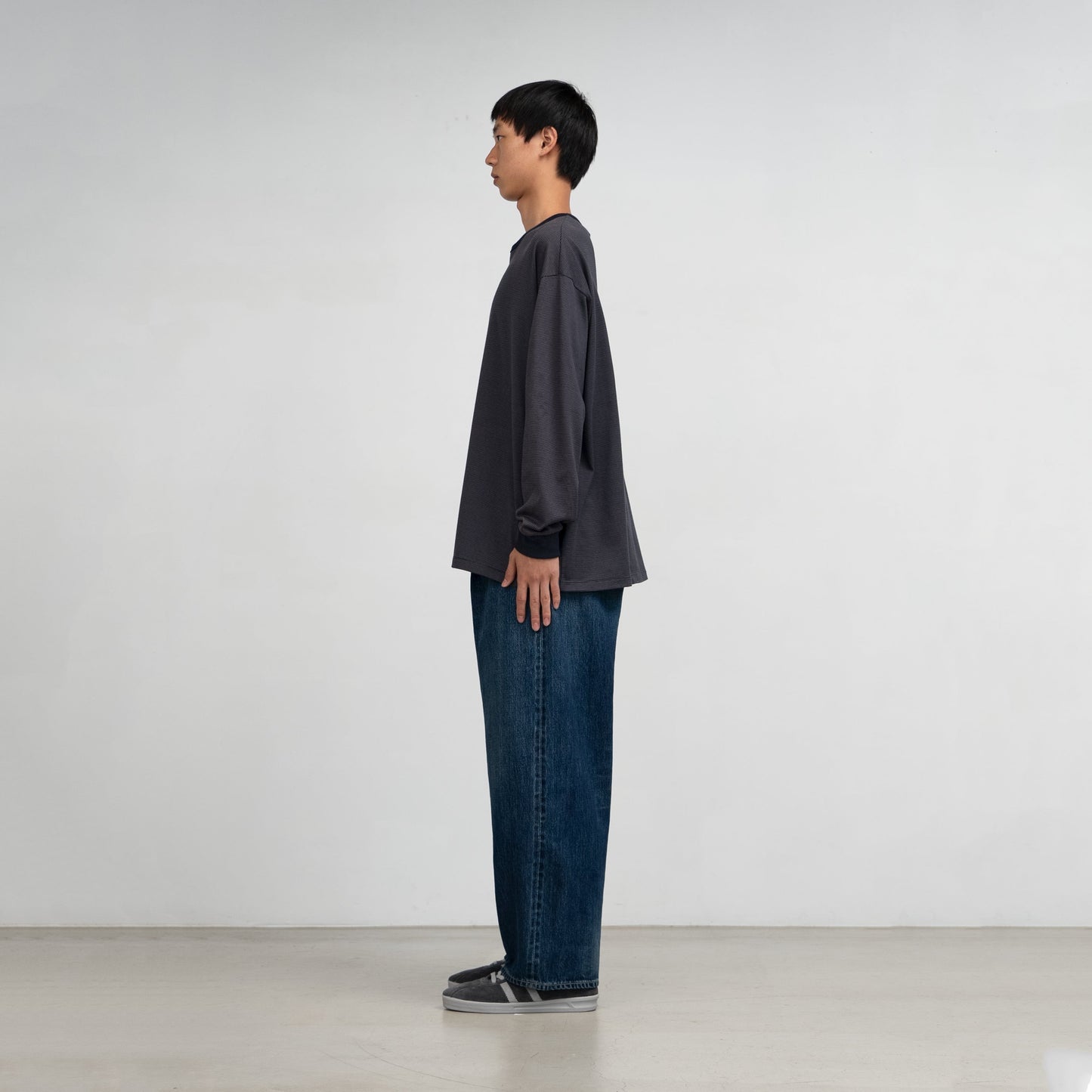 Graphpaper / Selvage Denim Two Tuck Pants -DARK FADE-