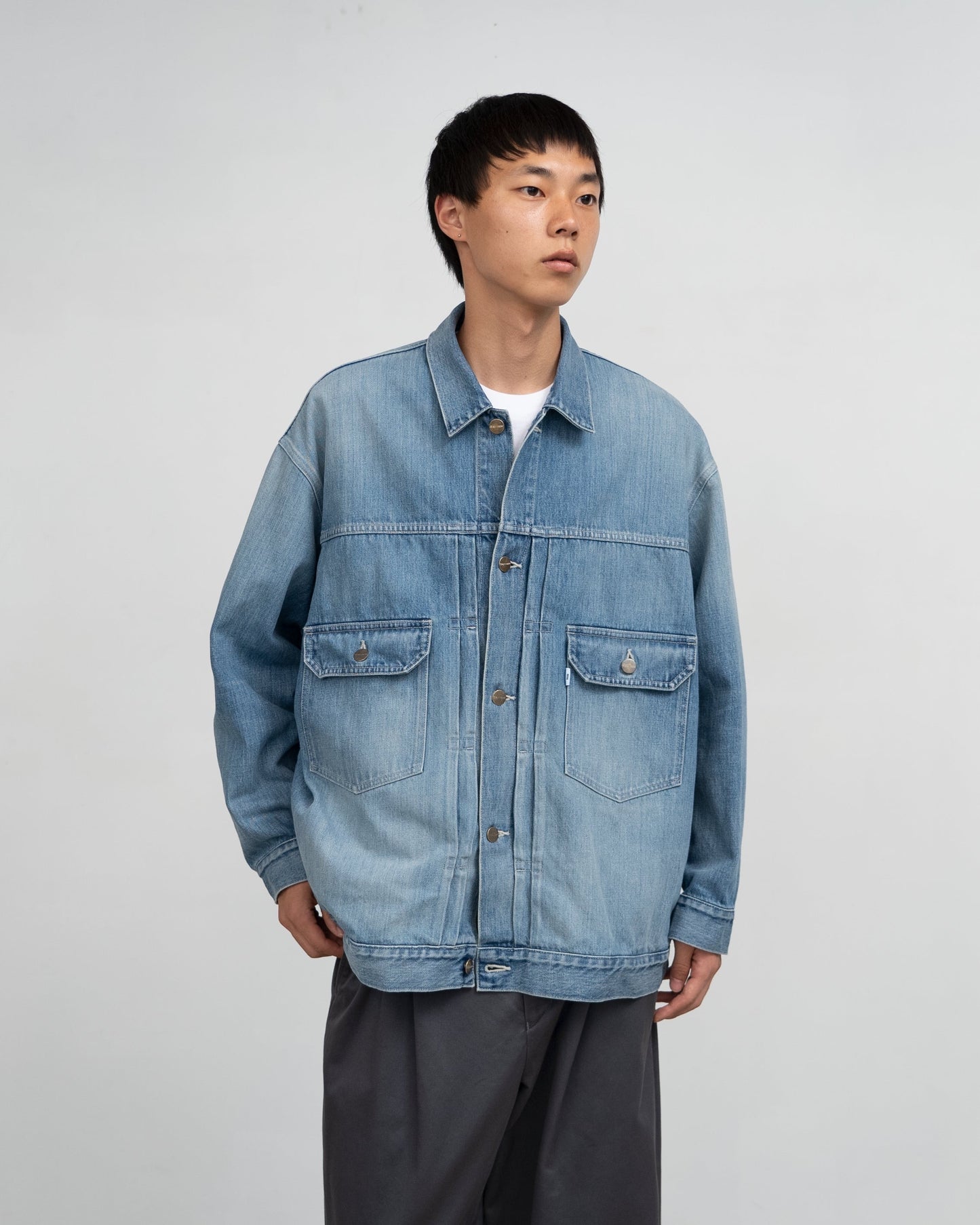 Graphpaper / Selvage Denim Jacket -LIGHT FADE-