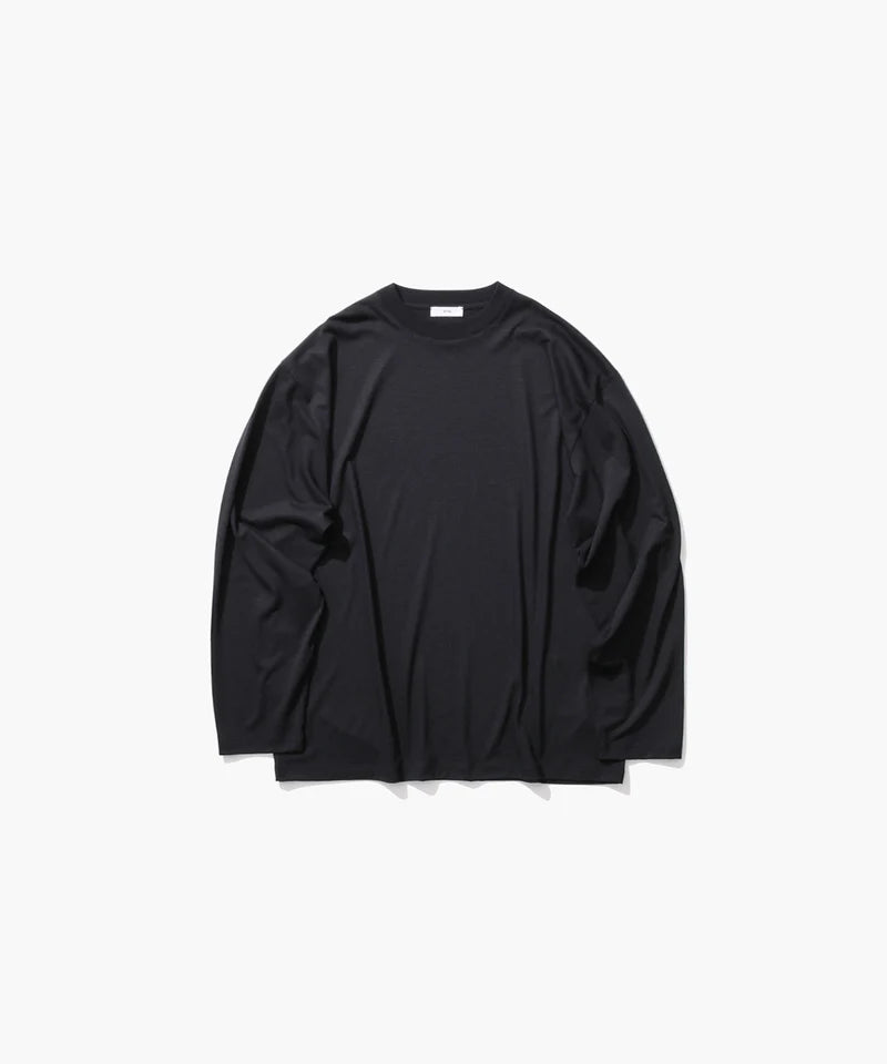 ATON 26AW ROYAL WOOL JERSEY | LOOSE FIT LONG SLEEVE T-SHIRT
