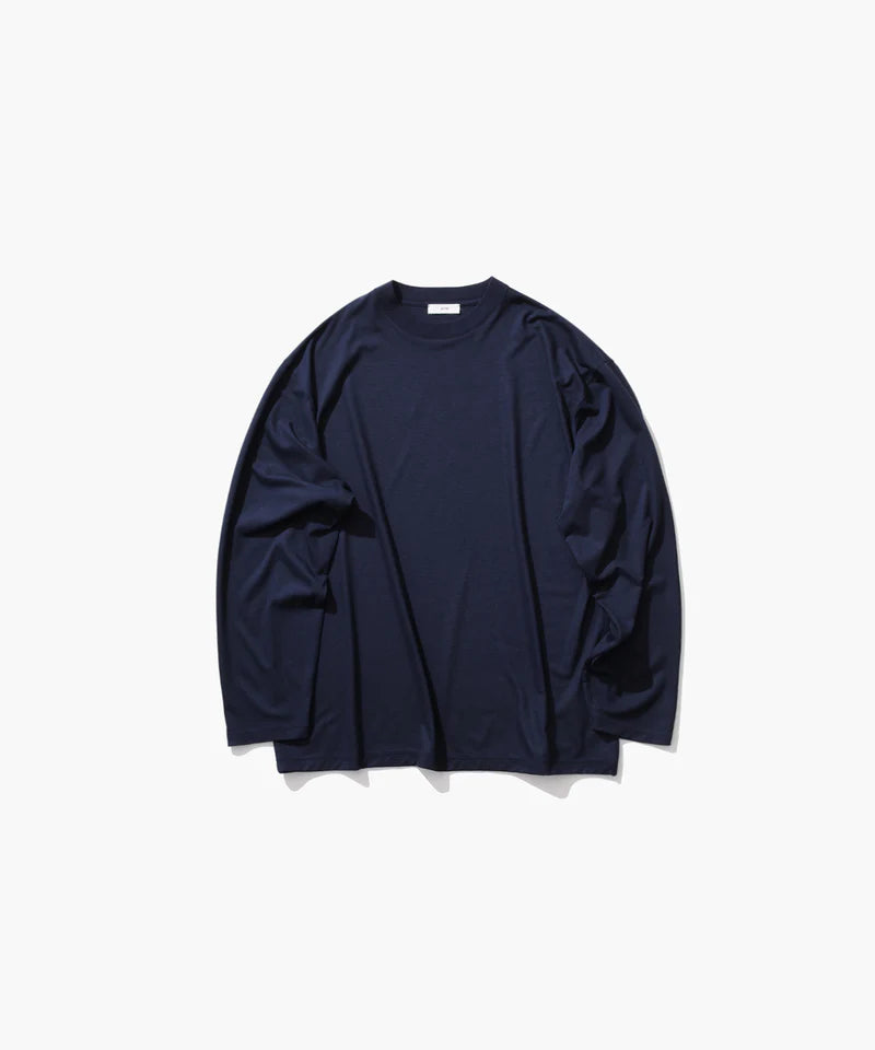 ATON 26AW ROYAL WOOL JERSEY | LOOSE FIT LONG SLEEVE T-SHIRT