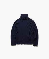 ATON 26AW FRESCA | LAYERED TURTLE NECK PULLOVER