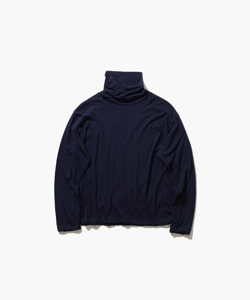 ATON 26AW FRESCA | LAYERED TURTLE NECK PULLOVER