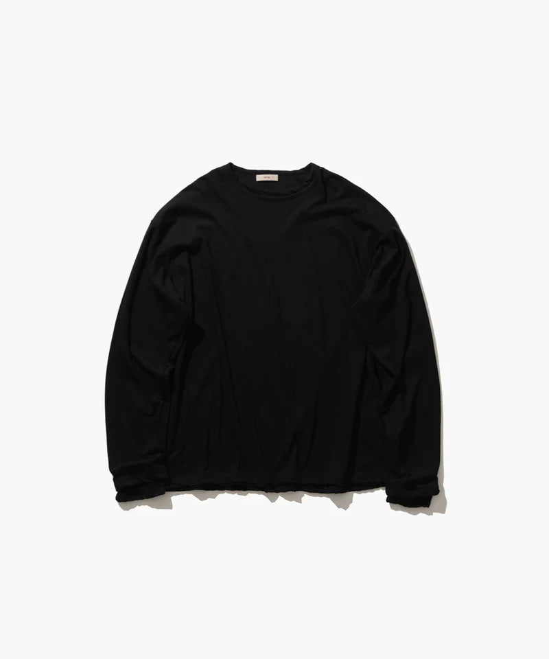 ATON 26AW FRESCA | LAYERED CREW NECK PULLOVER