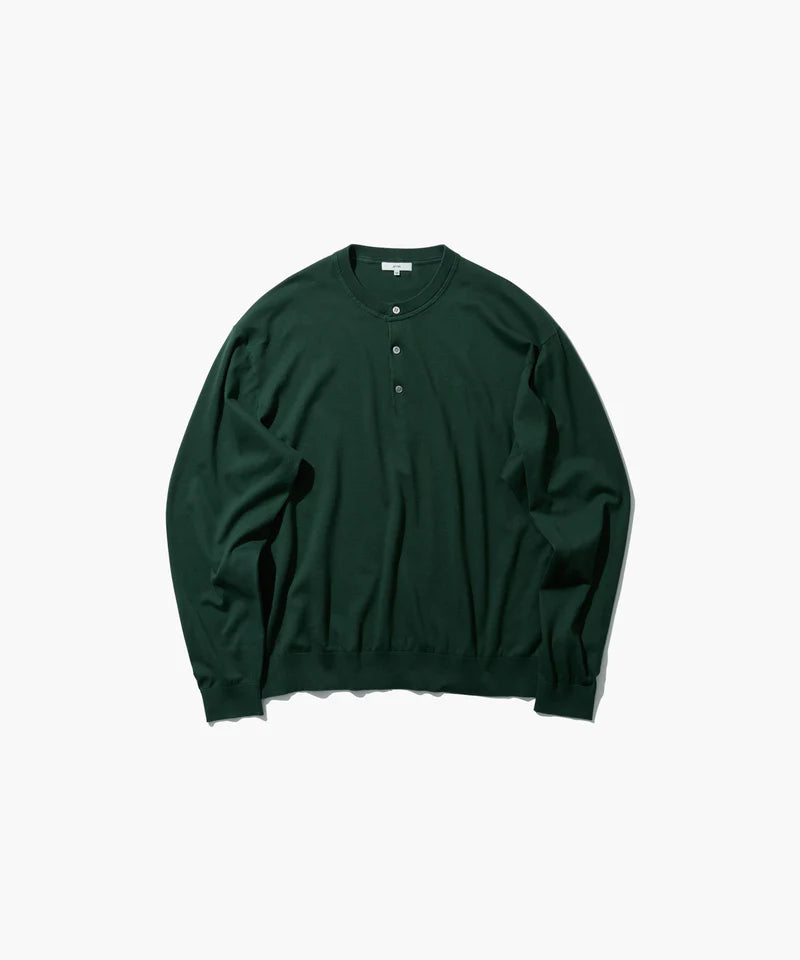 ATON 26AW SMOOTH SUVIN | HENRY NECK SWEATER