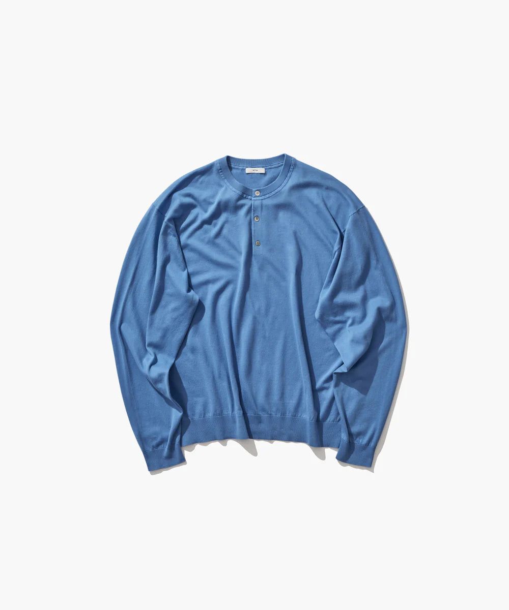 ATON 26AW SMOOTH SUVIN | HENRY NECK SWEATER