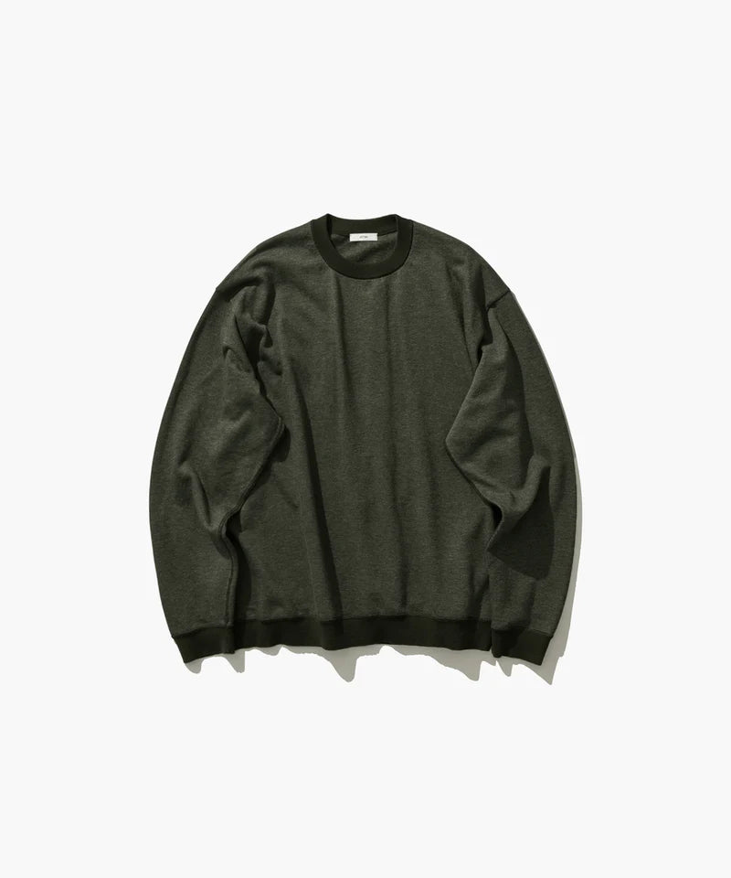 ATON 26AW COTTON CASHMERE JACQUARD | CREW NECK SWEATER