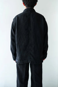 cantate 26AW Washed Linen Denim Chore Blouson