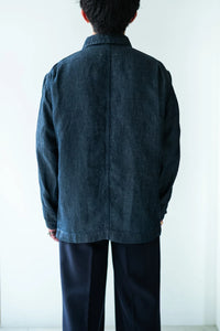 cantate 26AW Washed Linen Denim Chore Blouson
