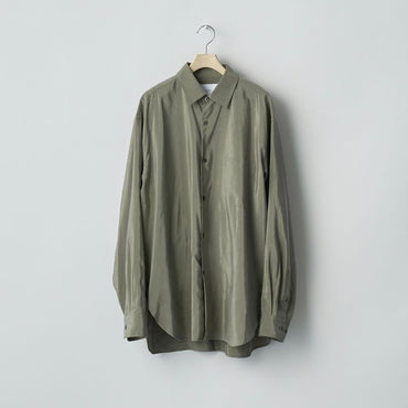 ssstein 25AW Silk/Nylon Oversized Down Pat Shirt