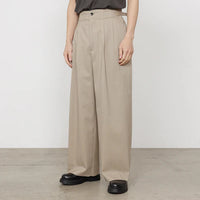 marka 25SS TWO TUCK MILITARY TROUSERS WOOL TROPICAL MELANGE
