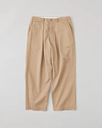 NICENESS 25AW ALBARN / Distressed Resized Chino Trousers