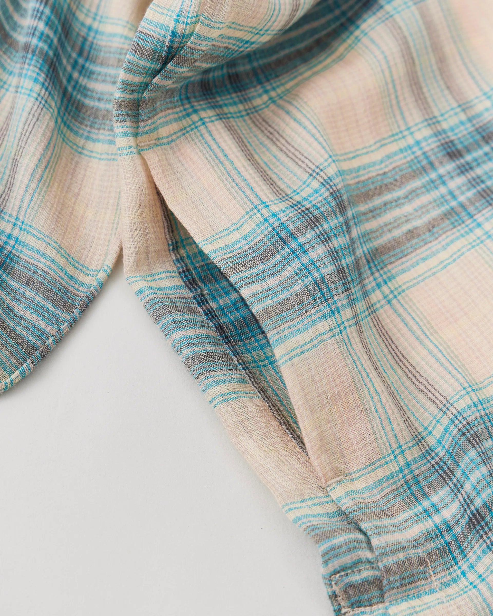 NICENESS 25AW THOM / Multicolor Ombre Open-Collar Shirt – Vintage NICENESS 25AW THOM / Multicolor Ombre Open-Collar Shirt – Vintage