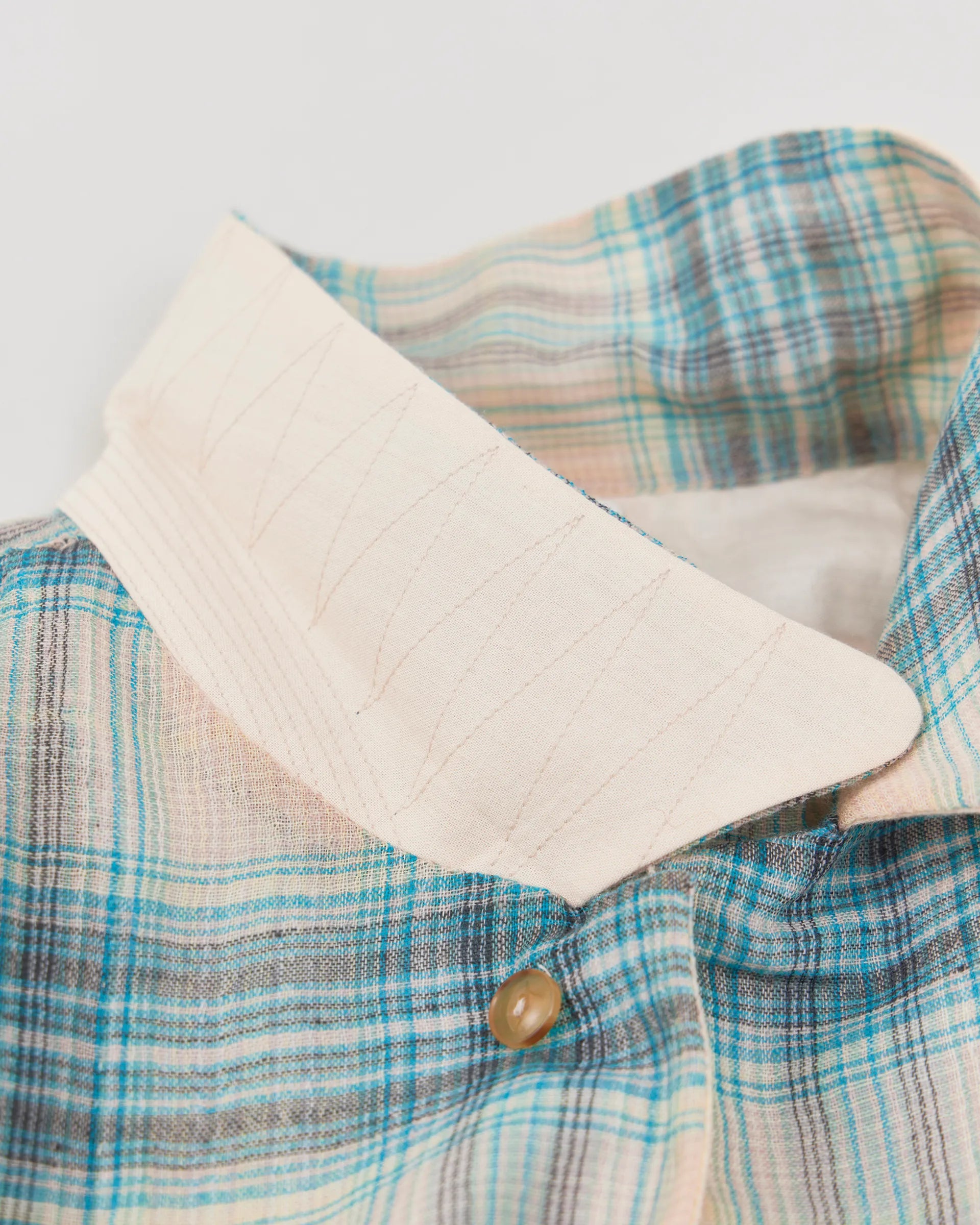 NICENESS 25AW THOM / Multicolor Ombre Open-Collar Shirt – Vintage NICENESS 25AW THOM / Multicolor Ombre Open-Collar Shirt – Vintage