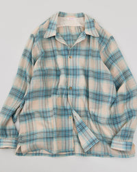 NICENESS 25AW THOM / Multicolor Ombre Open-Collar Shirt – Vintage NICENESS 25AW THOM / Multicolor Ombre Open-Collar Shirt – Vintage