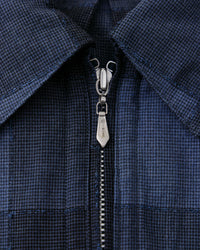 NICENESS 25AW LUCA / Deadstock Check Long Zip Pullover Shirt