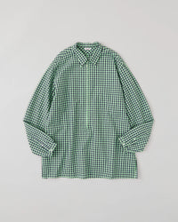 NICENESS 25AW G.LUCA / Deadstock Check Long Zip Pullover Shirt