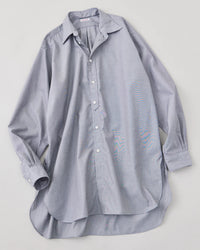 NICENESS 25AW C.IOMMI / End-on-End Chambray Detachable Collar Long Shirt