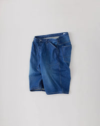 NICENESSS 25SS E.STU / Aged Effect Baggy Shorts - Indigo