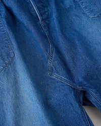 NICENESSS 25SS E.STU / Aged Effect Baggy Shorts - Indigo