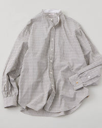 NICENESS 25AW MARC / Dobby Stripe Band Collar Dress Shirt