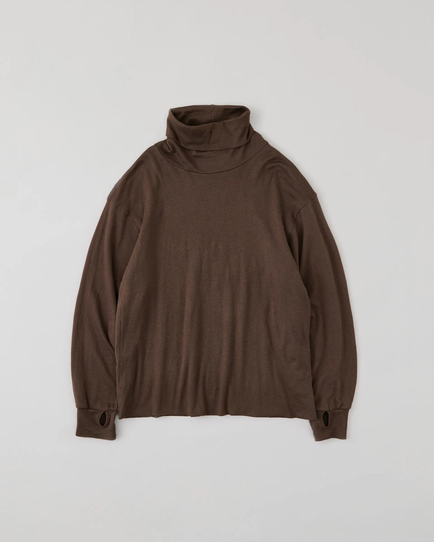 NICENESS 25AW BUCKLEY / Cotton Cashmere Loose Mock Neck L/S Tee