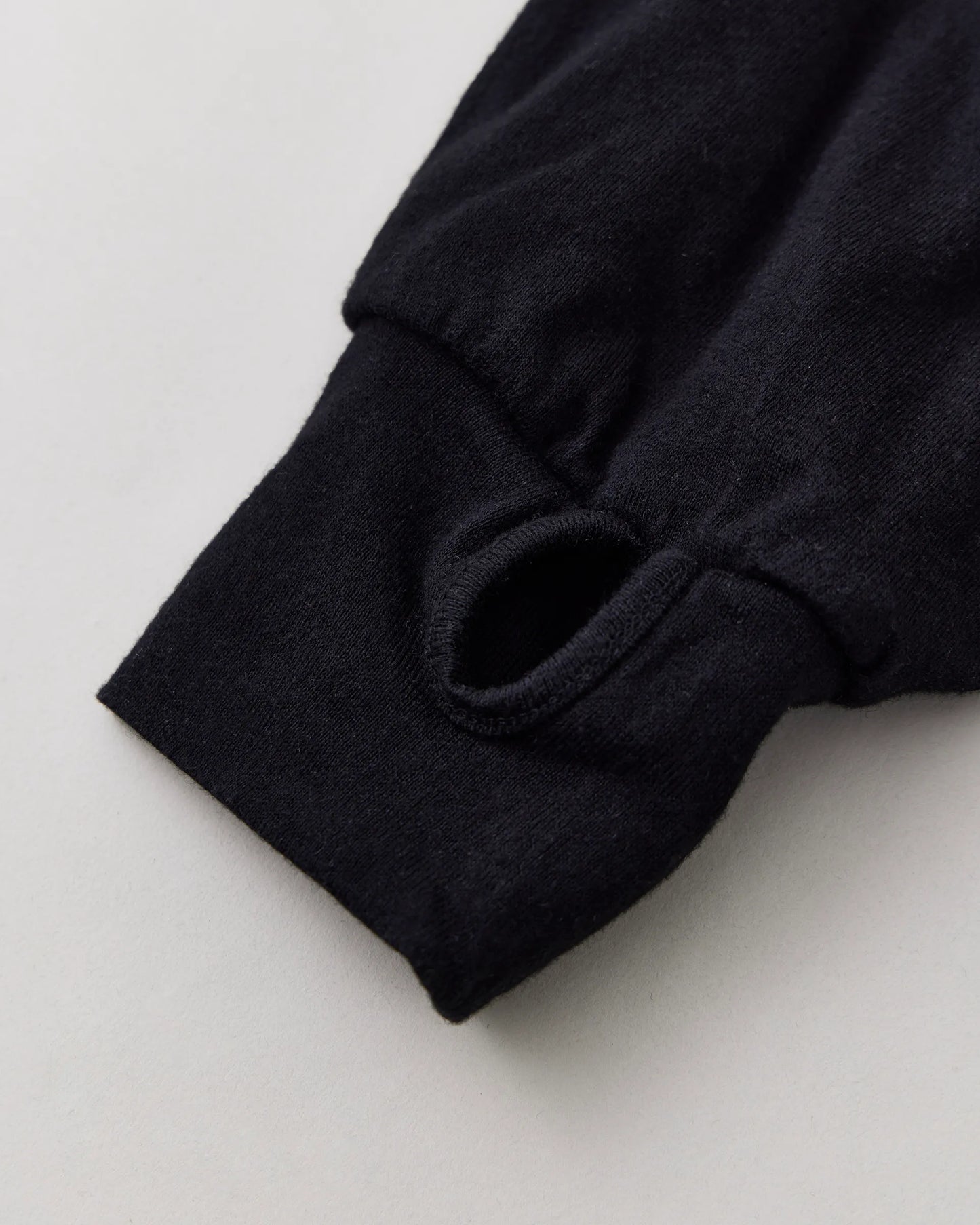 NICENESS 25AW BUCKLEY / Cotton Cashmere Loose Mock Neck L/S Tee