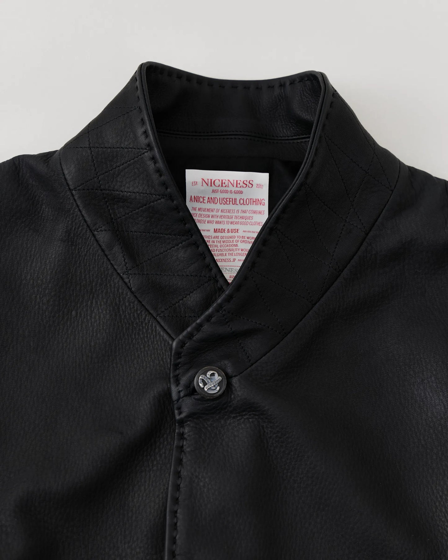 NICENESS 25AW KEENAN / Oiled Deer Leather Hunting Teba Jacket