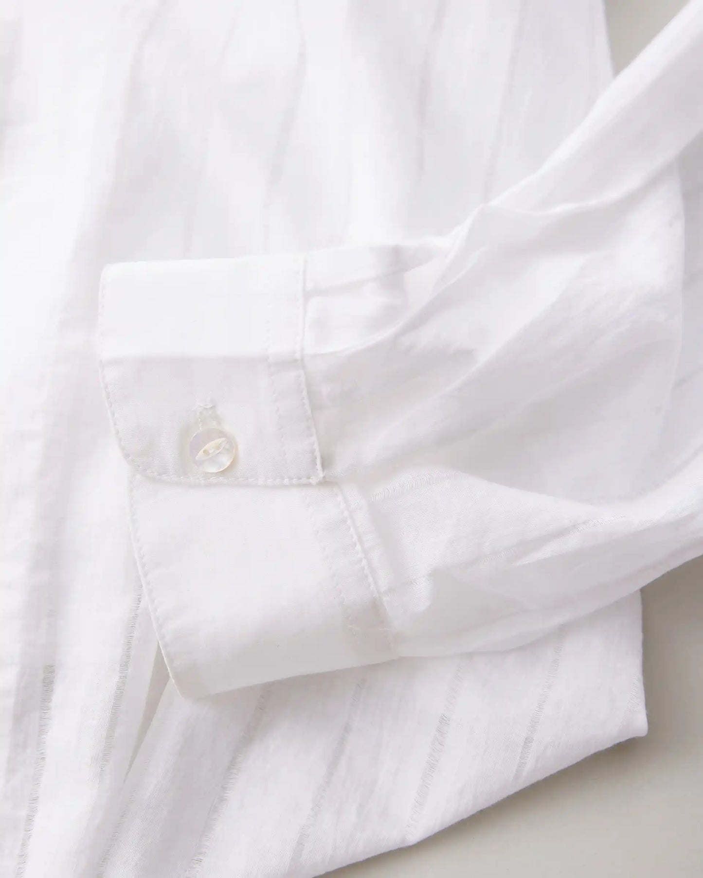 NICENESS 25SS D.CASTELINO / Open Collar Shirt - Pull Stripe Khadi