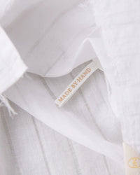 NICENESS 25SS D.CASTELINO / Open Collar Shirt - Pull Stripe Khadi