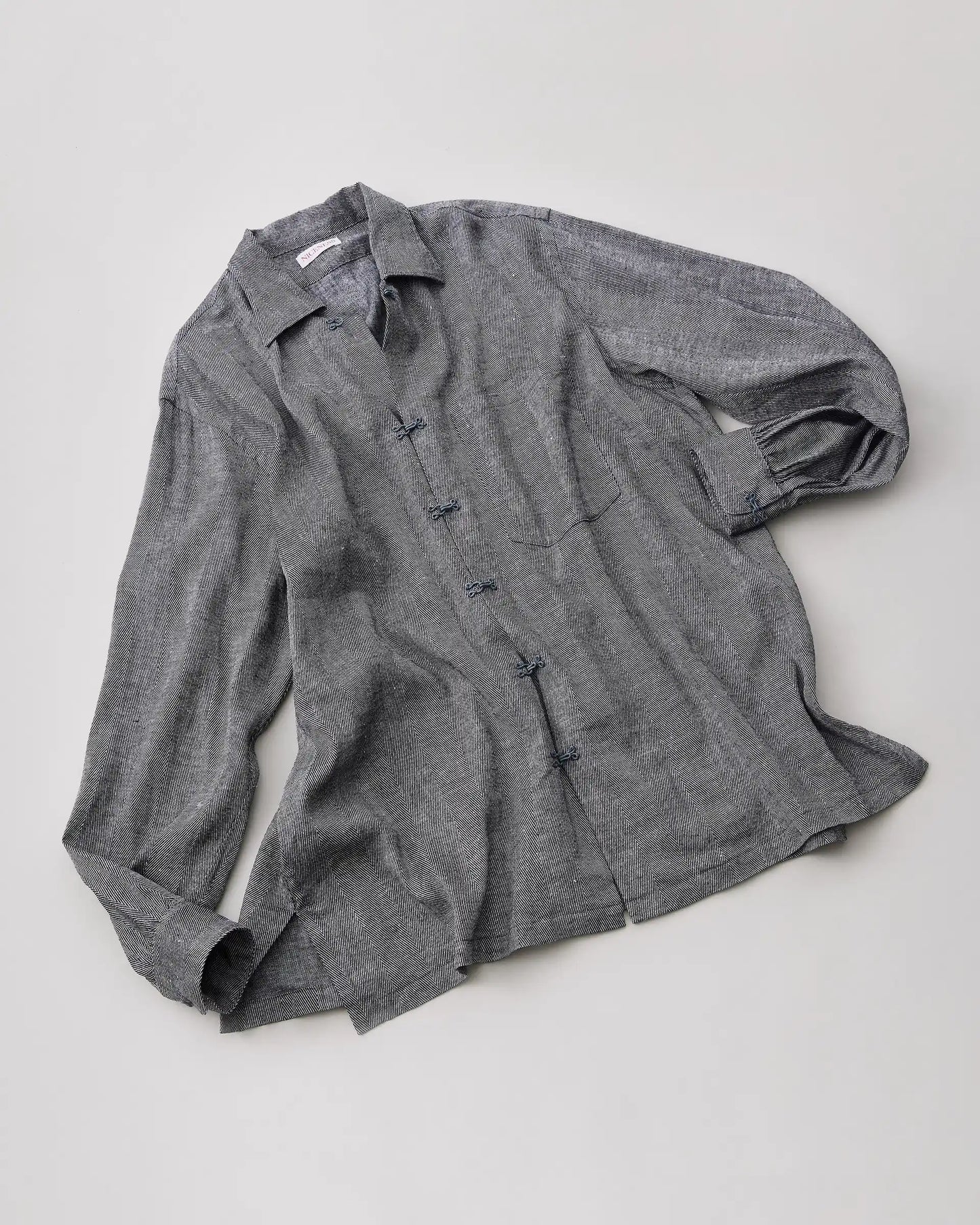 NICENESS 25SS G.SWISH / Hook Shirt - Gray Herringbone