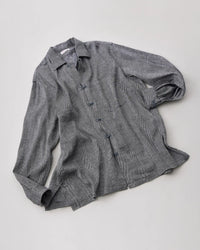 NICENESS 25SS G.SWISH / Hook Shirt - Gray Herringbone