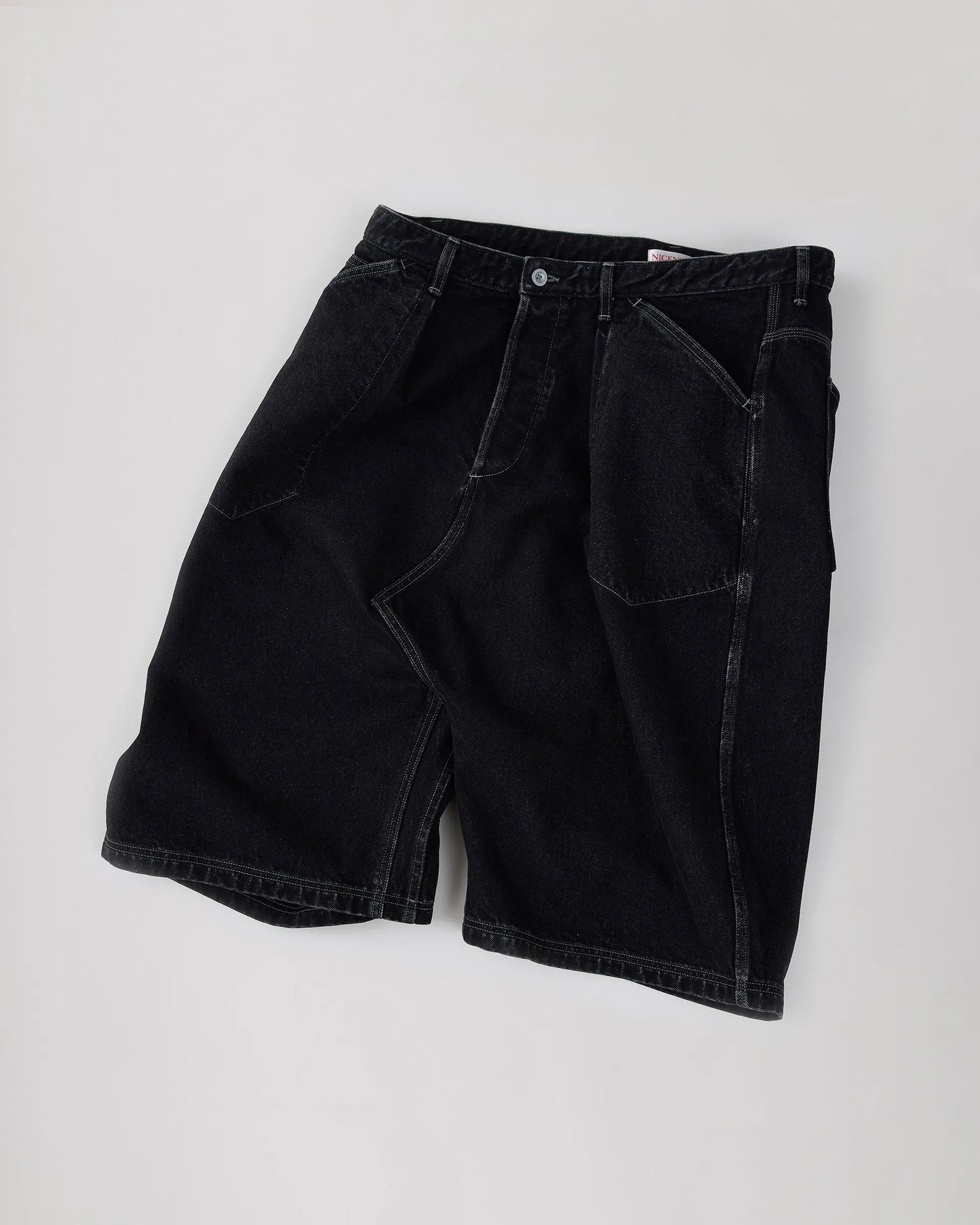 NICENESS 25SS B.STU / Aged Effect Baggy Shorts