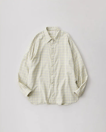 NICENESS 25SS BOLLES Ombre Check Zip Up Shirt