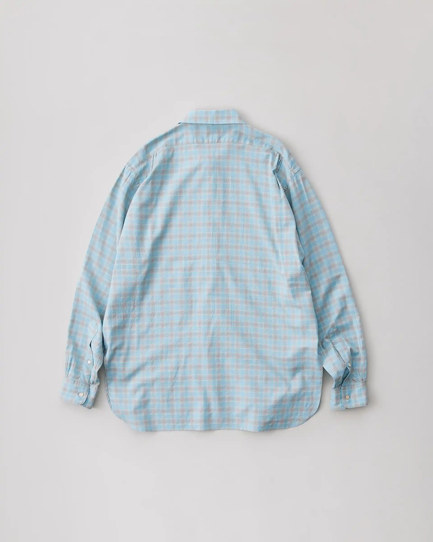 NICENESS 25SS BOLLES Ombre Check Zip Up Shirt